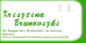 krisztina brunovszki business card